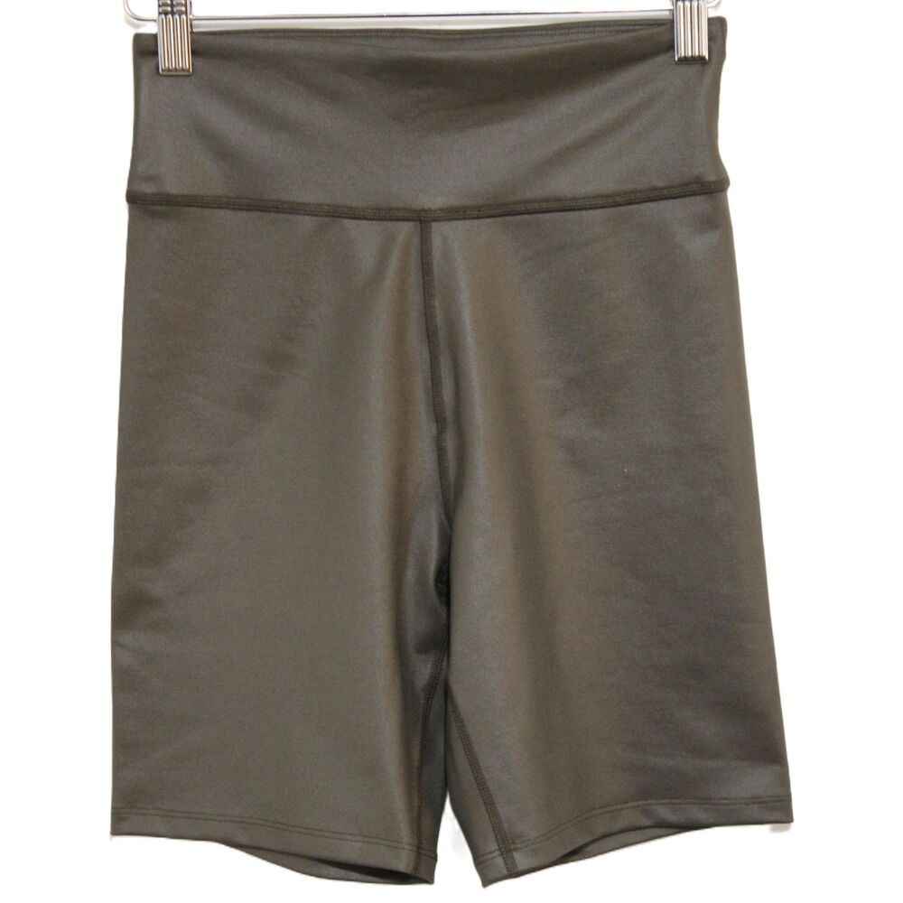 Womens Abercrombie & Fitch Black Elastic Waistband Athletic Bike Shorts Sz S NWT